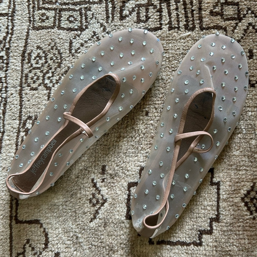 Jeffrey Campbell Swanlake beaded flats - Picture 3 of 3